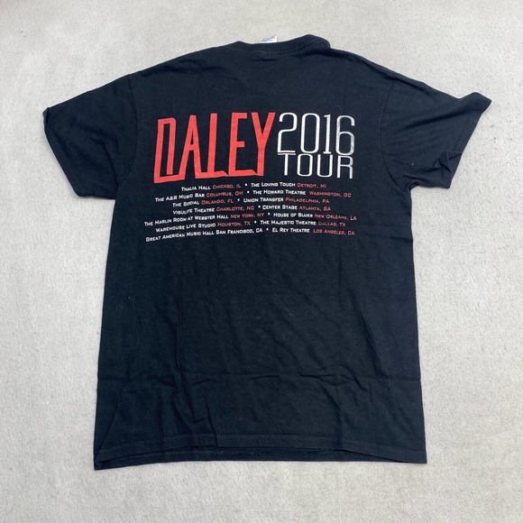 Daley 2016 Tour Graphic Music Tee Thrifted Vintage Style Size M - Picture 8 of 11